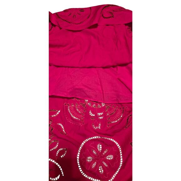 MISA Los Angeles Pink Embroidered Lined Midi Skirt Size XS - Picture 6 of 6